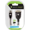 USB į RS232 adapteris Techly IDATA USB-SER-2T, USB-A (vyr.) į DB-9 (vyr.), 0,45 m, permatomai baltas
