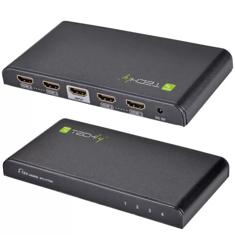 Techly HDMI skirstytuvas 4 krypčių 4K*2K IDATA HDMI-4K4