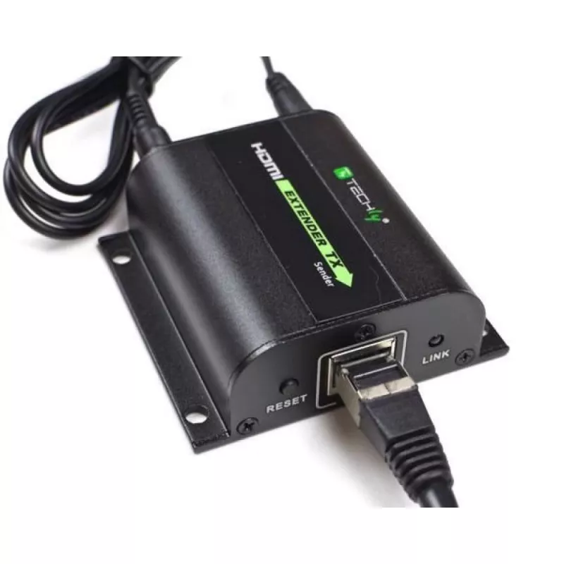 Techly HDMI ilgintuvas Full HD per Cat.5E/6/6A/7 kabelį iki 60 m, automatinis reguliavimas IDATA EXT-E70I