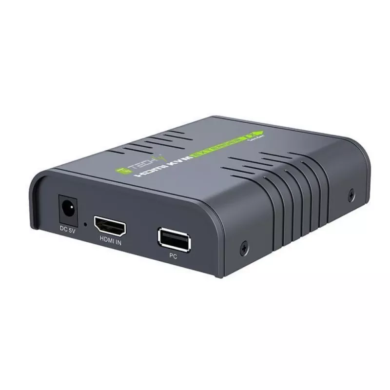 Techly IDATA HDMI-KVM2 HDMI KVM prailgintuvas (siųstuvas ir imtuvas)