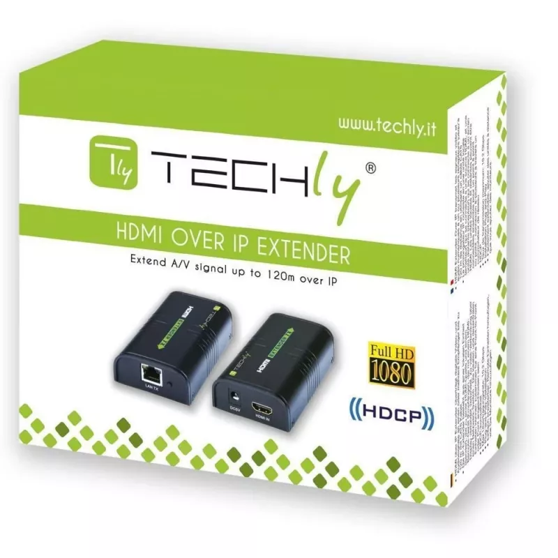 Techly HDMI stiprintuvas / skirstytuvas per IP tinklą IDATA EXTIP-373