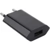 Techly Compact USB įkroviklis 1A Euro kištukas Juodas