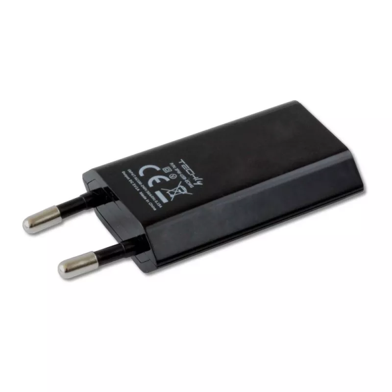 Techly Compact USB įkroviklis 1A Euro kištukas Juodas