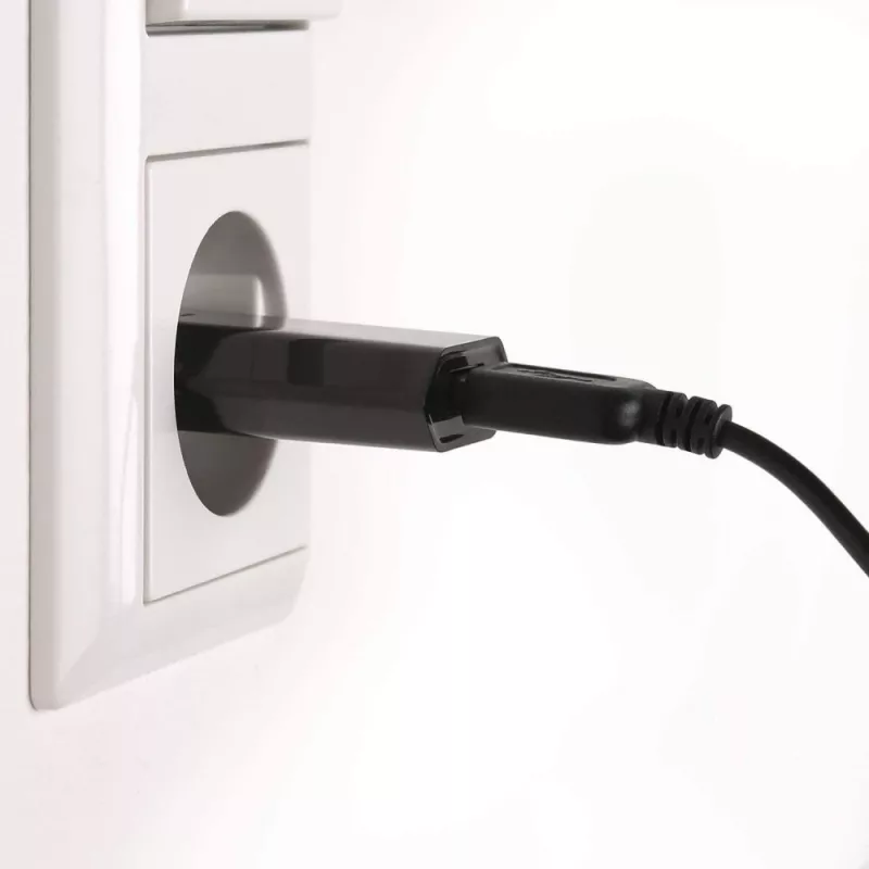 Techly Compact USB įkroviklis 1A Euro kištukas Juodas