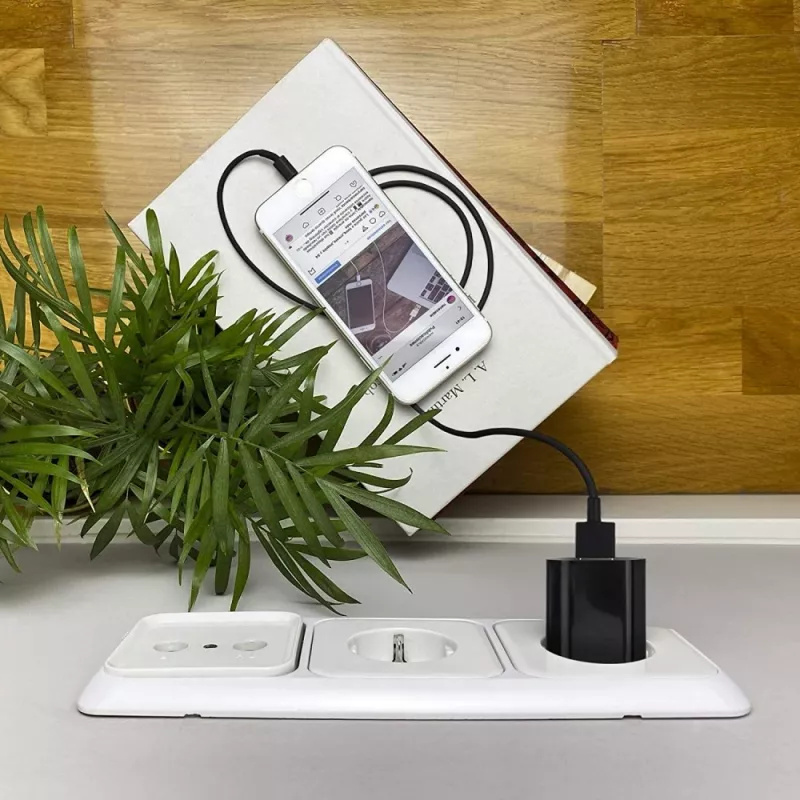 Techly Compact USB įkroviklis 1A Euro kištukas Juodas