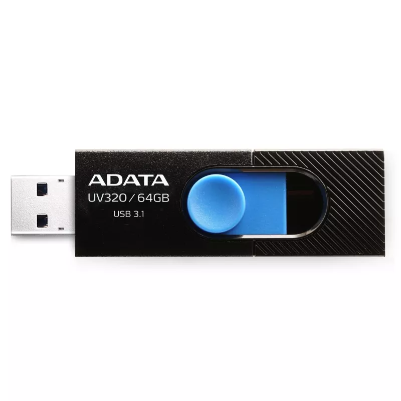ADATA UV320 USB atmintukas 64 GB USB Type-A 3.2 Gen 1 (3.1 Gen 1) Juoda, Mėlyna