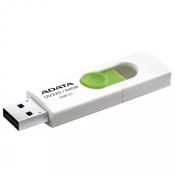 ADATA UV320 USB atmintukas 64 GB USB Type-A 3.2 Gen 1 (3.1 Gen 1) Žalia, Balta