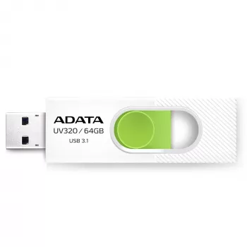 ADATA UV320 USB atmintukas 64 GB USB Type-A 3.2 Gen 1 (3.1 Gen 1) Žalia, Balta