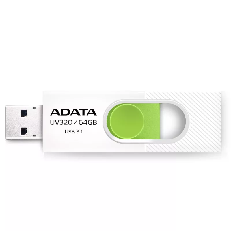 ADATA UV320 USB atmintukas 64 GB USB Type-A 3.2 Gen 1 (3.1 Gen 1) Žalia, Balta