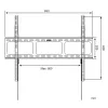 Techly sieninis laikiklis LED LCD TV 42-80 inch Ultra Slim fiksuotas H600mm ICA-PLB 860