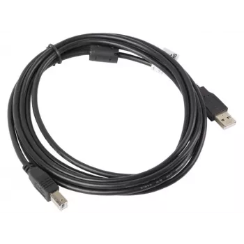 LANBERG USB kabelis USB 2.0 USB B - 3m Juoda