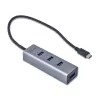 i-tec Metal USB-C HUB 4 portų USB 3.0 centras