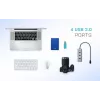 i-tec Metal USB-C HUB 4 portų USB 3.0 centras
