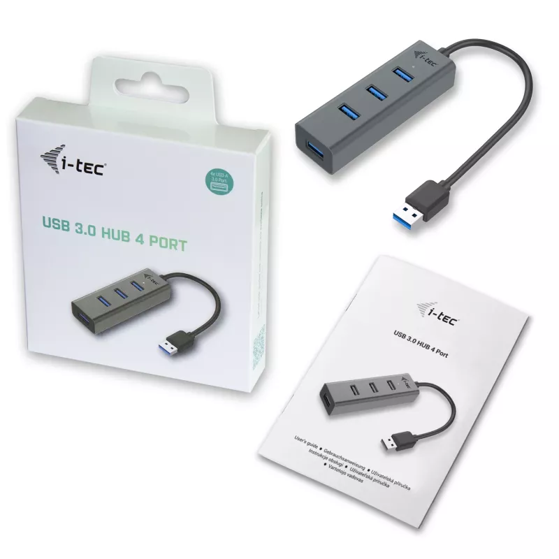 USB 3.0 šakotuvas i-tec Metal 4 portai