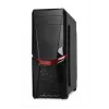 Korpusas IBOX ORCUS X14 Midi Tower juodas – ITX/ATX, šoninis langas, raudonas apšvietimas, 3×3,5 colio vietos, 2×2,5 colio vietos, 1×5,25 colio vieta, USB 3.2 Gen1 Type-A