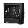 Korpusas IBOX ORCUS X14 Midi Tower juodas – ITX/ATX, šoninis langas, raudonas apšvietimas, 3×3,5 colio vietos, 2×2,5 colio vietos, 1×5,25 colio vieta, USB 3.2 Gen1 Type-A
