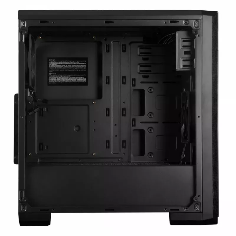 Kompiuterio korpusas MODECOM Oberon Pro Midi Tower — Juodas, ATX/ITX/Micro ATX, grūdintas stiklas, iki 395 mm GPU