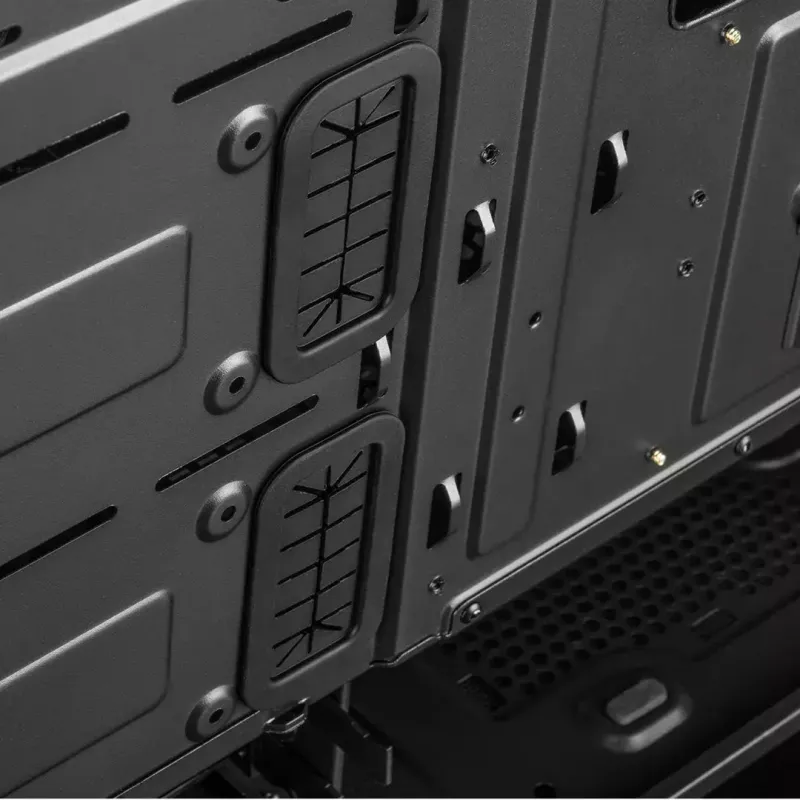 Kompiuterio korpusas MODECOM Oberon Pro Midi Tower — Juodas, ATX/ITX/Micro ATX, grūdintas stiklas, iki 395 mm GPU