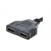 HDMI kabelis Gembird DSP-2PH4-04 — HDMI Type A (vyriškas) į 2× HDMI Type A (moteriški), juodas, tiesios jungtys