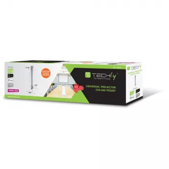 Techly lubinis projektoriaus laikiklis su prailginimu 545–900 mm sidabrinis ICA-PM 18M