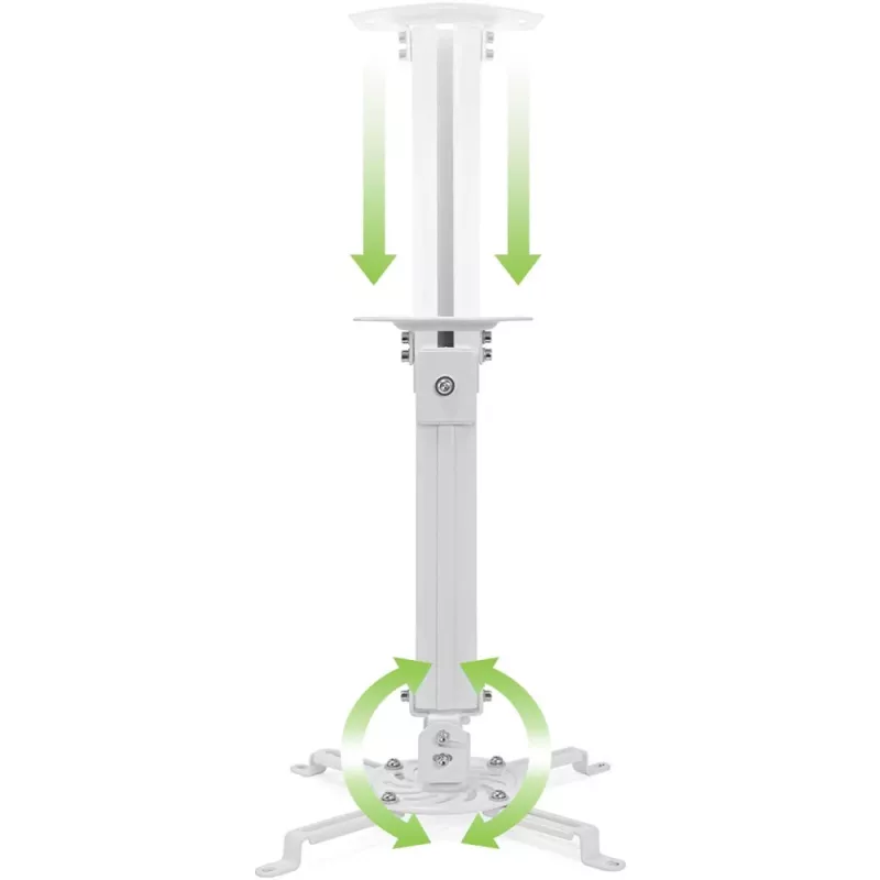 Techly lubinis projektoriaus laikiklis su prailginimu 545–900 mm sidabrinis ICA-PM 18M