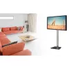 Techly ICA-TR11 TV stovas 177,8 cm (70 inch) juodas, sidabrinis
