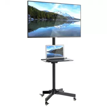 Techly Trolley Floor Stand LCD/LED/Plasma 23-55 colių, VESA 400x400, juodas