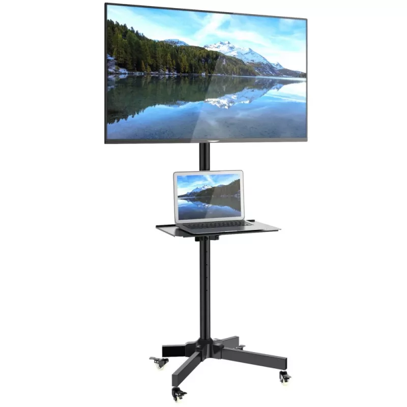 Techly Trolley Floor Stand LCD/LED/Plasma 23-55 colių, VESA 400x400, juodas