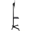 Techly Trolley Floor Stand LCD/LED/Plasma 23-55 colių, VESA 400x400, juodas