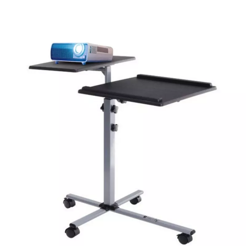 Stovas nešiojamam kompiuteriui Techly Universal Adjustable Trolley for Notebook Projector Juodas