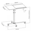 Stovas nešiojamam kompiuteriui Techly Universal Adjustable Trolley for Notebook Projector Juodas