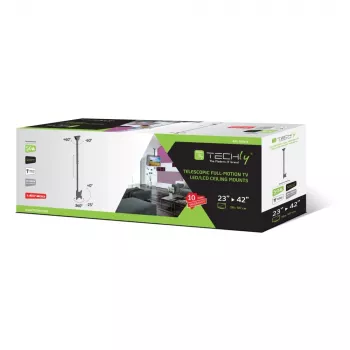 Techly teleskopinis lubinis laikiklis iki 1,6 m LED TV LCD 23-42 col. ICA-CPLB 922L