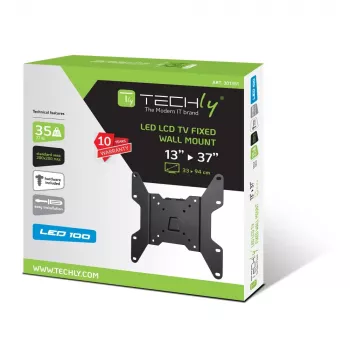 Techly ICA-LCD 114 fiksuotas sieninis laikiklis LED LCD televizoriams 13-37 colių