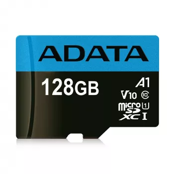 „ADATA“ microSDXC 128 GB UHS-I Class 10 atminties kortelė – 85 MB/s skaitymas, 25 MB/s rašymas, vandeniui atspari, su SD adapteriu