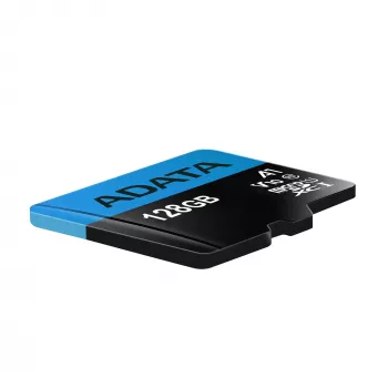 „ADATA“ microSDXC 128 GB UHS-I Class 10 atminties kortelė – 85 MB/s skaitymas, 25 MB/s rašymas, vandeniui atspari, su SD adapteriu