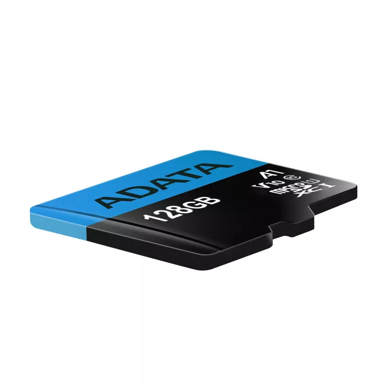 „ADATA“ microSDXC 128 GB UHS-I Class 10 atminties kortelė – 85 MB/s skaitymas, 25 MB/s rašymas, vandeniui atspari, su SD adapteriu