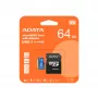 ADATA 64GB microSDHC Class 10 UHS-I atminties kortelė