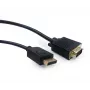 Gembird CCP-DPM-VGAM-6 DisplayPort į VGA adapterio kabelis, 1,8 m, juodas
