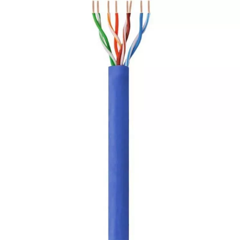 Techly ITP6-CCA-305-BL tinklo kabelis Cat6 U/UTP, 305 m, vientisas, CCA, mėlynas