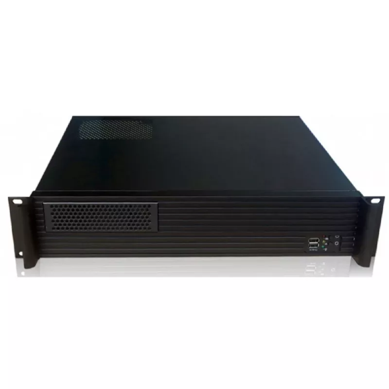 Serverio korpusas TECHLY I-CASE IPC-240L, 2U, micro ATX, 4x 3,5 colių lizdai, 1x 5,25 colio lizdas, 465x400x88,8 mm, juodas