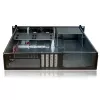 Serverio korpusas TECHLY I-CASE IPC-240L, 2U, micro ATX, 4x 3,5 colių lizdai, 1x 5,25 colio lizdas, 465x400x88,8 mm, juodas