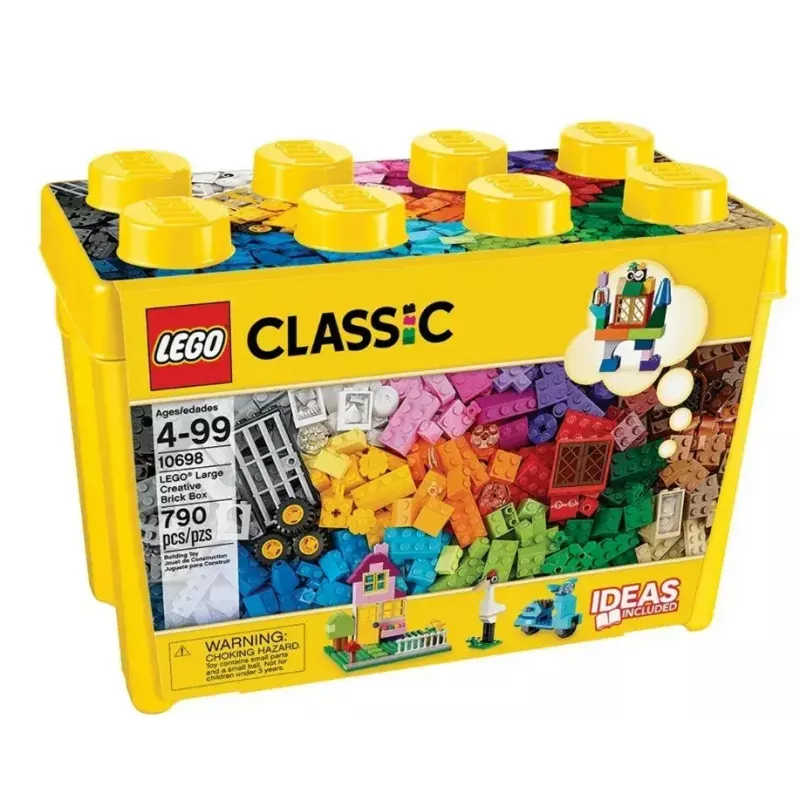 Konstruktorius LEGO Classic 10698 — 790 dalių, įvairiaspalvis, 33 spalvos, su žaliomis pagrindo plokštėmis ir aksesuarais