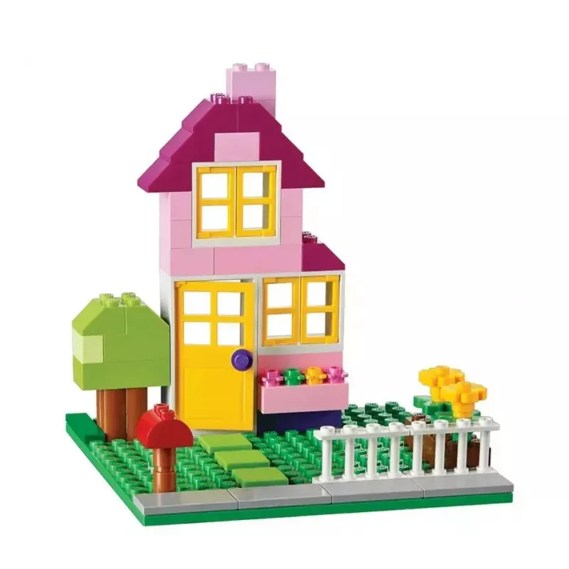 Konstruktorius LEGO Classic 10698 — 790 dalių, įvairiaspalvis, 33 spalvos, su žaliomis pagrindo plokštėmis ir aksesuarais