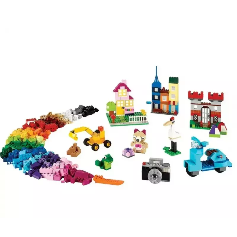 Konstruktorius LEGO Classic 10698 — 790 dalių, įvairiaspalvis, 33 spalvos, su žaliomis pagrindo plokštėmis ir aksesuarais