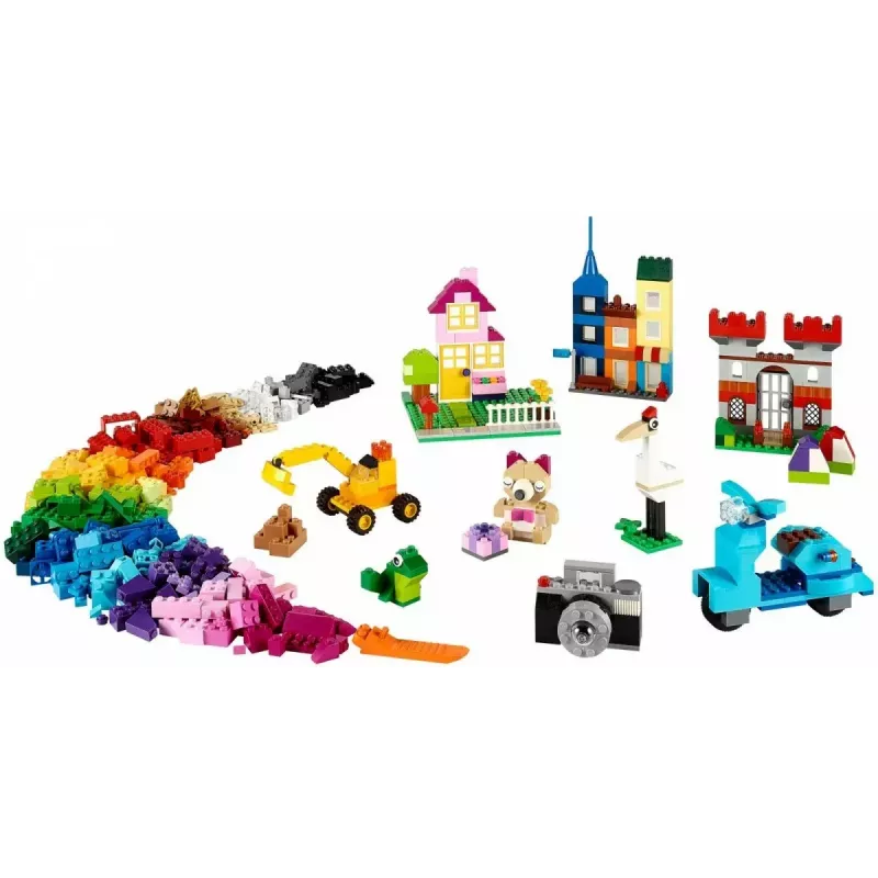 Konstruktorius LEGO Classic 10698 — 790 dalių, įvairiaspalvis, 33 spalvos, su žaliomis pagrindo plokštėmis ir aksesuarais