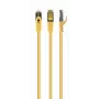 GEMBIRD Patch Cable CAT6A S/FTP LSZH 25cm Geltonas