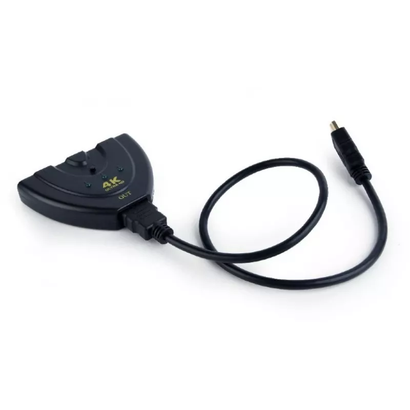 Gembird DSW-HDMI-35 trijų prievadų HDMI perjungiklis, juodas