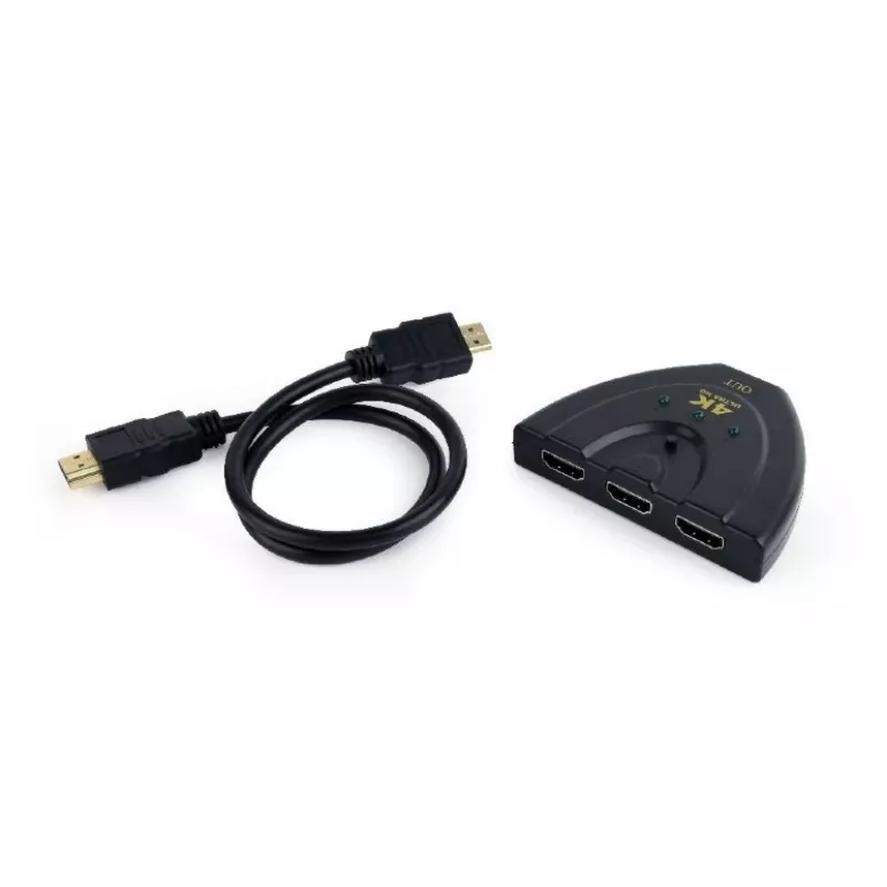 Gembird DSW-HDMI-35 trijų prievadų HDMI perjungiklis, juodas
