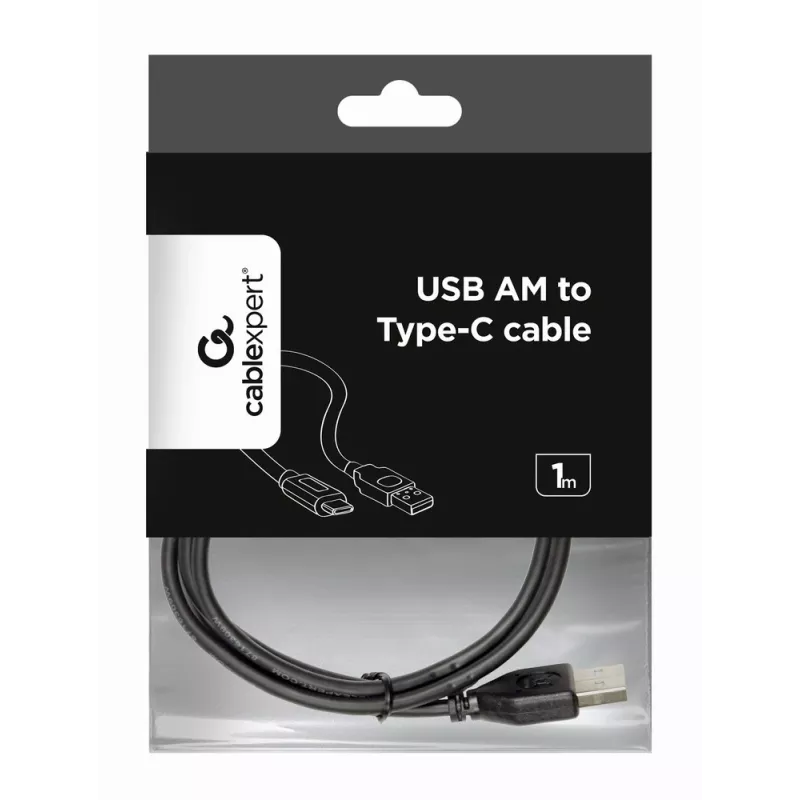 Gembird CCP-USB2-AMBM-1M USB 2.0 laidas USB A – USB B 1 m, juodas