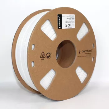 GEMBIRD ABS Filament - Baltas - 1.75mm - 1kg